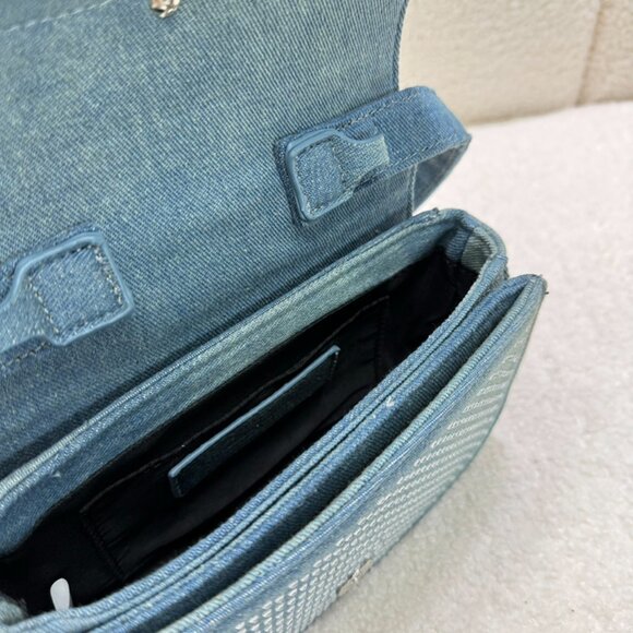 Diesel Dark Blue Diamond Shoulder Bag - Picture 8 of 9